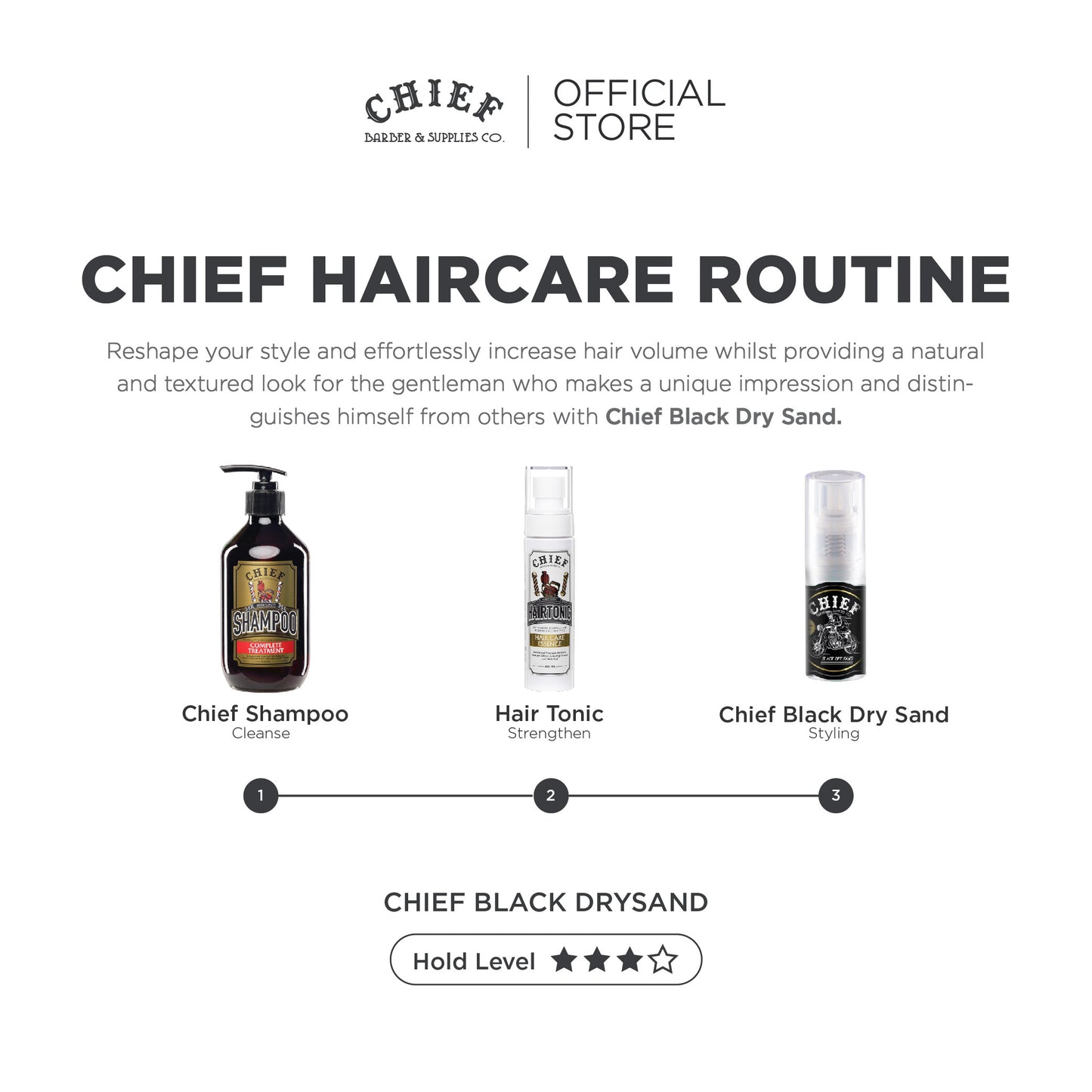 CHIEF Black Hair Powder 15 gr