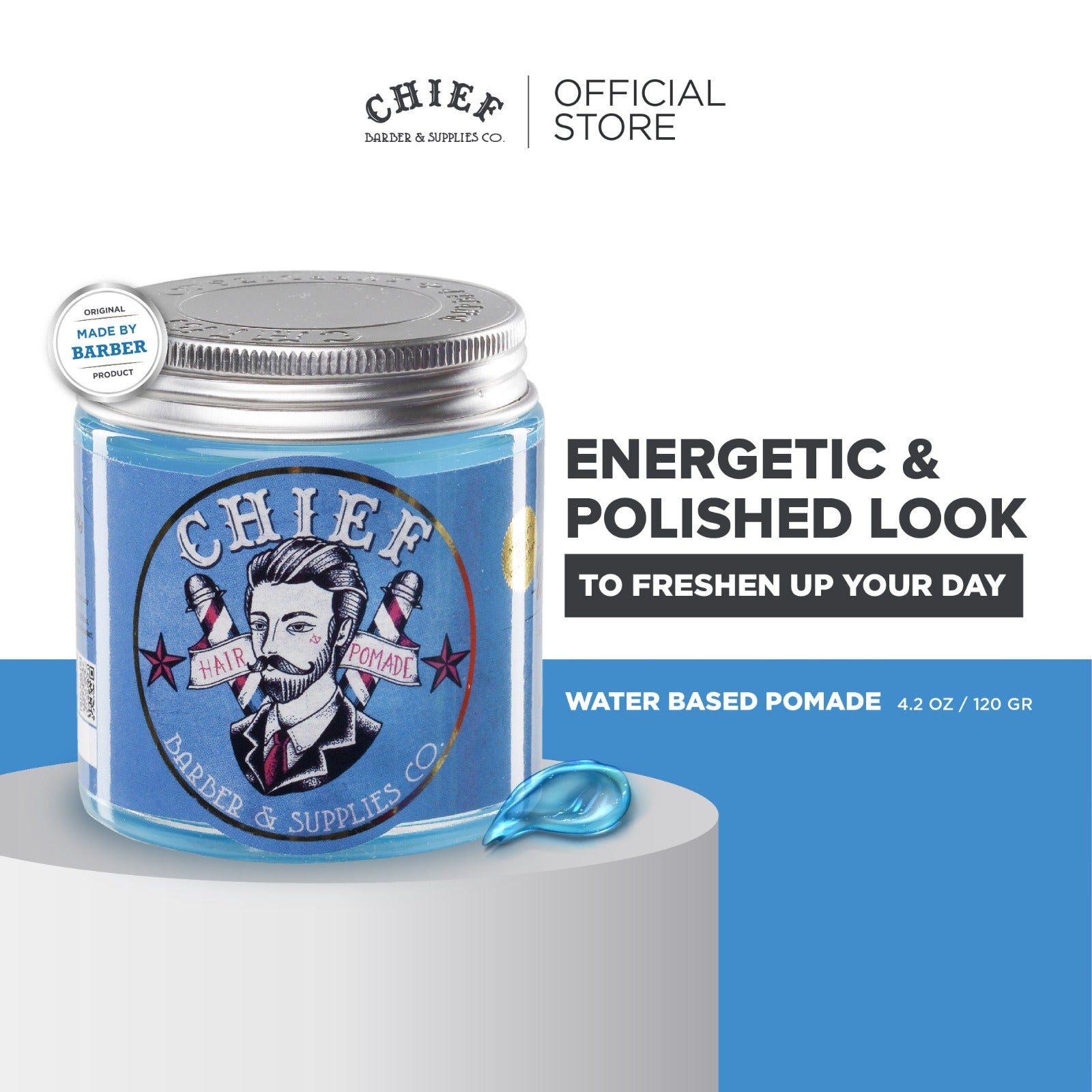 CHIEF Blue Pomade Water Based CHIEF SUPPLIES